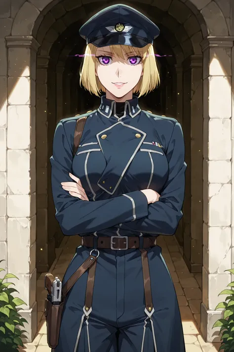 lazypos, 1girl, solo, looking at viewer, wideshot, from front, standing, detailed eyes, looking at viewer, shadow, ligh particles, full lips, thick lips, Inspiring, arms crossed, confident smile, confident expression,
cha hae-in, 1girl, blonde hair, medium...