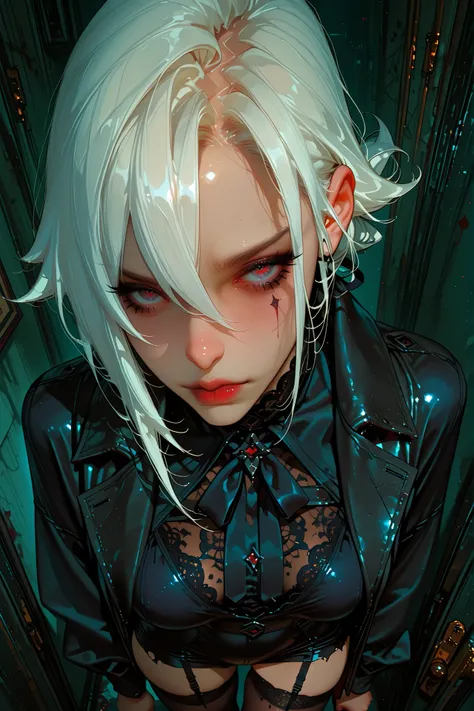 ((high angle)) mecha cyber goth girl noble huntress knight  falling in to a trap on animal masked thiefsin  neo victorian alley with visible upper town with cyberpunk twist 1.0  Epic detailed HDr 1.0 wallpaper . 32k UHD high resolution, Official work The s...