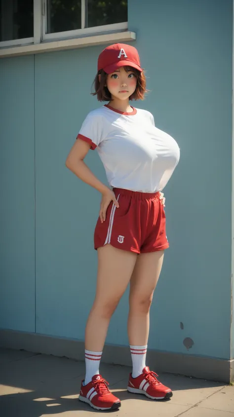 score_9, score_8_up, score_7_up,source_anime,lazypos, lazympos, lazyup, highres, hi res, best quality, masterpiece, High Resolution, ((full shot)),
((a girl standing in the school sports depot)), 1girl, solo, ((cute girl with big boobs)), ((look at window)...