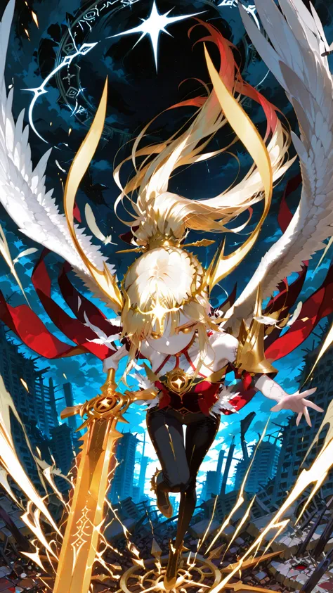 battlemage_neopresencia,,xianyun gi,,visiosomni,Outstanding Works,Slightly realistic, Excellent quality, Very beautiful, 超high resolution, high resolution,anime style,,_Devil_Angel,, Full body shot, solo, "Fallen Angel full body close-up (flying through th...