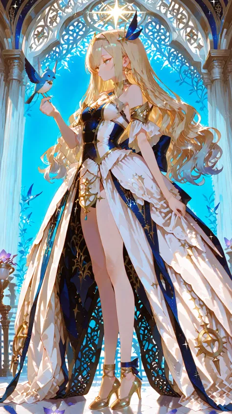battlemage_neopresencia,,visiosomni,Outstanding Works,Slightly realistic, Excellent quality, is very beautiful, 超high resolution, high resolution,anime style,,character wears a delicate, Fantasas-inspired garments stand elegantly in an ethereal setting. Th...