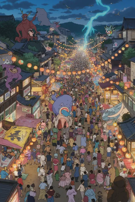 Highest Quality、Summer Festival Night、A lot of monsters are having fun、Hyakki Yagyagyayo、