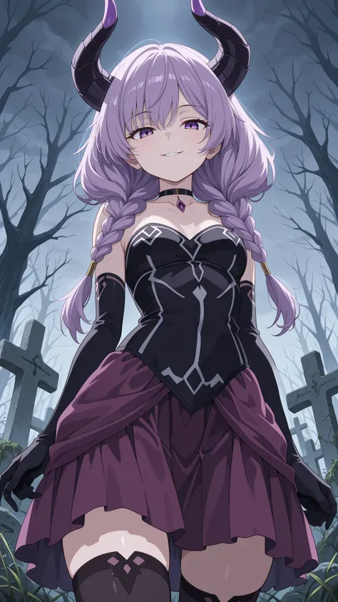 BREAK (masterpiece:1.2), best quality, high resolution, unity 8k wallpaper, (illustration:0.8),Ancient stone graveyard overgrown with weeds,
fog rolling through crooked tombstones,
leafless trees looming in the distance,
pale light filtering through ...