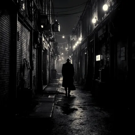 une cover de album de New-wave / EBM appelé Anomaly, une ville etouffante de nuit, dans un style sombre et moderne, gratte-ciels, cyberpunk electro, fumée, tech-noir, néons, nuit, synthwave, shot on sony a1, 85mm F/1. 4 ISO 100, medium format, 45 megapixel...