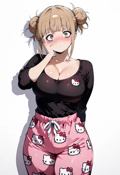 score_9, score_8_up, score_7_up, score_6_up, score_5_up, score_4_up, masterpiece, high quality, BREAK, 1girl, 1girl,, bags under eyes, standing, nice legs, looking at viewer, nose blush, shiny legs, shiny body, shiny hair, clear skin, clear body,, solo, th...