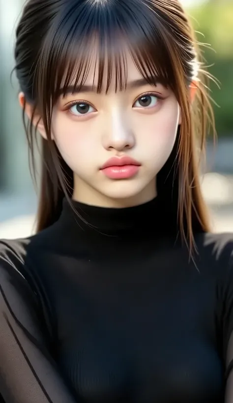 (masterpiece:1 . 5)、(realistic:1 . 5)、(Highest Quality:1 . 4、8k、Original photo)、 超high resolution、Professional Lighting、perfect dynamic composition、Outdoor shooting、 film grain、 Color Difference、(Bokeh:1 . 1)、blur background、 Frank、REFINED DESIGN、charm、超re...