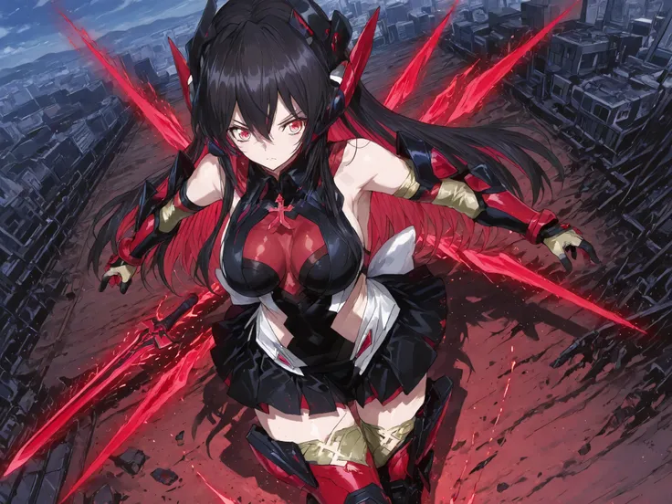 戦姫絶唱Symphogear、Symphogear、Yae Miko、Symphogearスタイル、Yae Miko、Score 9,score 8 up,score 7 or higher,score 6 up, score up 5,Score 4 up,((high quality illustration)), ((masterpiece)), ((Very Delicate and Beautiful)),((precise illustration)),((detail illustration...