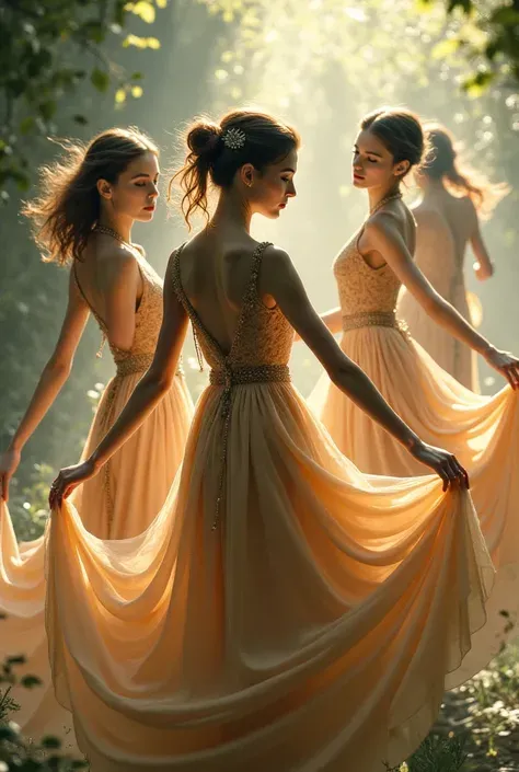 Beautiful women dancing