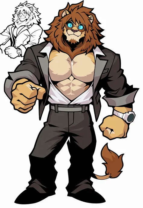 Experienced furry character reference sheet adoptable for Cornelius, masterpiece , modern day alternate universe, no background, fullbody, multiple views , best quality , masterpiece , masculine , character sheet , dungeon & dragons , visual novel , featur...