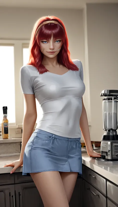 ((RAW Photo), Absurds, (Absurd Resolution)), ((Hyperrealism, Photorealistic)), (beautiful girl, 21 years old), (volumetric lighting, photorealistic), (extremely detailed, highest quality Digital Art), (beautiful woman, 21 years old), (blue eyes), (red hair...