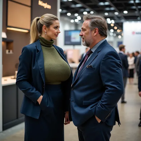 
A 40 years old very strict business woman, 1,80m, attractive mature woman, her dark blonde hair tied up very correctly, with huge and low hanging sagging big breasts , ihre riesigen Brüste hängen bei ihr hinunter bis zum Bauchnabel, large ass , wide hips,...