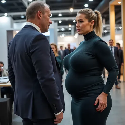 
A 40 years old very strict business woman, 1,80m, mature woman, The dark blond hair tied up very correctly, with huge massive low hanging sagging big breasts , ihre extrem riesigen und schweren Brüste hängen bei ihr hinunter bis zum Gürtel, ihre riesigen ...