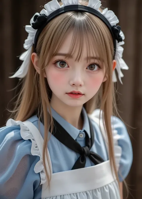 nsfw,
1girl, 1vampire,
little Alice is the cutest virgin in Wonderland,she is being sucked from her neck by a vampire,Alice wears a black ribbon headband, Light blue dress and white apron,a vampire's hand is holding Alice's breast、Alice's clothes are down ...