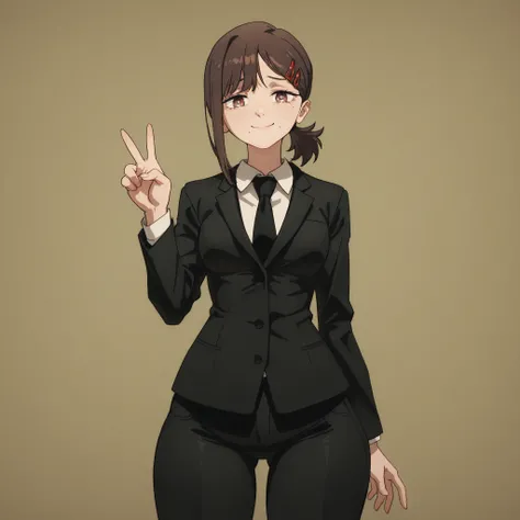 masterpiece, ultra-HD, impressionism, high detail, best quality, very aesthetic, 8K, best quality, beautiful, ultra-high resolution, 32K UHD, 1woman, solo, kobeni, hair ornament, mole, mole under mouth, hairclip, multiple moles, single sidelock, mole under...