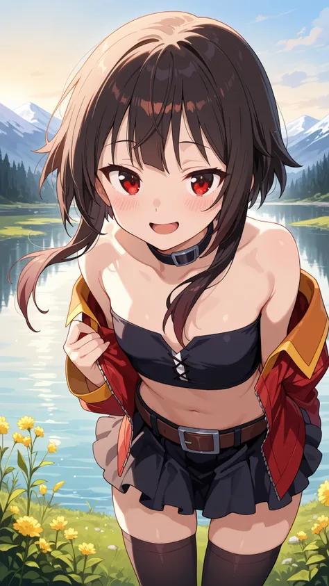 BREAK (masterpiece:1.2), best quality, high resolution, unity 8k wallpaper, (illustration:0.8), (beautiful detailed eyes:1.6),majestic alpine lake at sunrise, perfectly still water reflecting snow-covered mountains and pine forests, low mist drifting above...