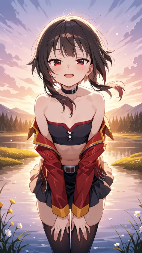 BREAK (masterpiece:1.2), best quality, high resolution, unity 8k wallpaper, (illustration:0.8), (beautiful detailed eyes:1.6),majestic alpine lake at sunrise, perfectly still water reflecting snow-covered mountains and pine forests, low mist drifting above...