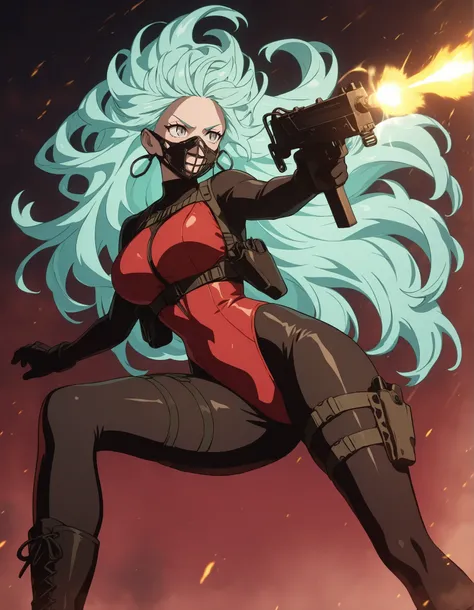 A masterpiece with highly detailed features, showcasing the best quality in 8K resolution. The focal point is a solo adult female with striking grey eyes and a beautifully detailed face. She has perfect hands with complete fingers, exhibiting flawless anat...