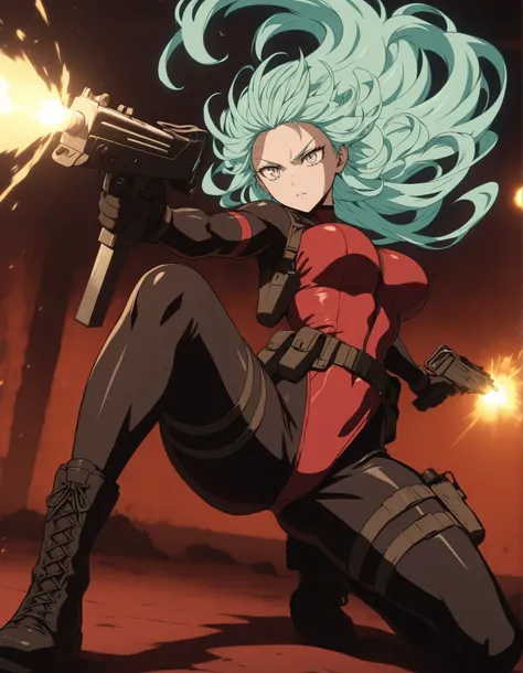 A masterpiece with highly detailed features, showcasing the best quality in 8K resolution. The focal point is a solo 28-year-old female with striking grey eyes and a beautifully detailed face. She has perfect hands, exhibiting flawless anatomy and proporti...