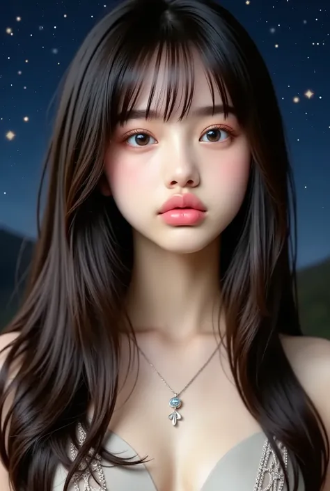(Highest Quality:1 . 4) , (8k) , 32K , (ultra high definition) , (masterpiece:1 . 3) , A picture of a cute Japanese woman observing the starry sky , (photorealistic) , (Original photo) , (1girl) , (ultra high definition) , (detailed face) , perfect face , ...