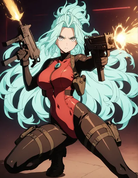 A masterpiece with highly detailed features, showcasing the best quality in 8K resolution. The focal point is a solo 28-year-old female with striking grey eyes and a beautifully detailed face. She has perfect hands, exhibiting flawless anatomy and proporti...