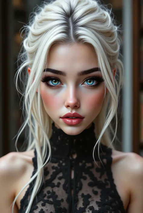  Realistic (photorealistic Realism), (Ultra-realistic), (Ultra-detailed digital art), ((focus on extremely Realistic Proportion Body, Anatomically Correct:1.2)), ((professional portrait)) a cute 1 Female, European, (ultra realistic texture details: velvety...