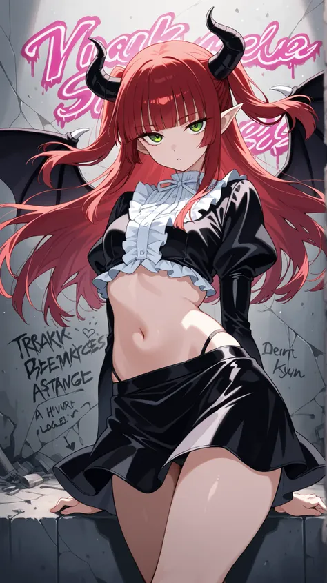 BREAK (masterpiece:1.2), best quality, high resolution, unity 8k wallpaper, (illustration:0.8),Shattered skyscrapers glowing with broken neon signs,
flooded streets reflecting chaotic lights,
graffiti covering crumbling walls,
toxic fog lingering in the di...