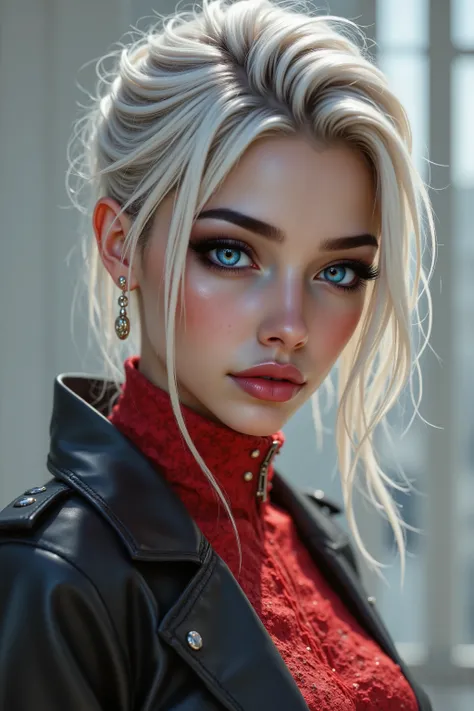 Realistic (photorealistic Realism), (Ultra-realistic), (Ultra-intricately detailed digital art), ((focus on extremely Realistic Proportion Body, Anatomically Correct:1.2)), ((professional portrait)) a cute 1 Female, European, (ultra realistic texture deta...