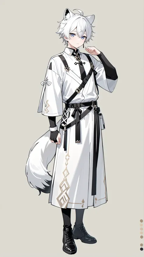 white　neutral　Standing picture　Vtuber front　male　male　white　white　subculture　subculture　front　Standing picture　neutral　cool bottom　Full Body