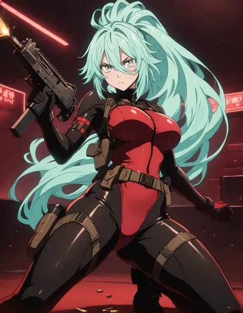 A masterpiece with highly detailed features, showcasing the best quality in 8K resolution. The focal point is a solo 28-year-old female with striking grey eyes and a beautifully detailed face. She has perfect hands, exhibiting flawless anatomy and proporti...