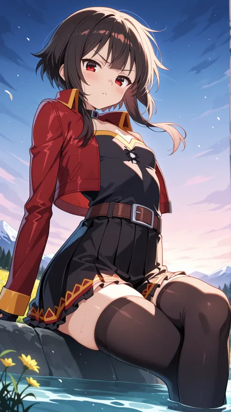 BREAK (masterpiece:1.2), best quality, high resolution, unity 8k wallpaper, (illustration:0.8), (beautiful detailed eyes:1.6),majestic alpine lake at sunrise, perfectly still water reflecting snow-covered mountains and pine forests, low mist drifting above...