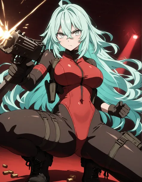 A masterpiece with highly detailed features, showcasing the best quality in 8K resolution. The focal point is a solo 28-year-old female with striking grey eyes and a beautifully detailed face. She has perfect hands, exhibiting flawless anatomy and proporti...