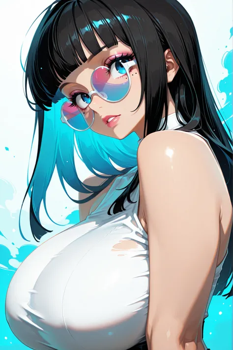 masterpiece, absurdres, masterpiece, best_quality, ultra-detailed, newest, sharp focus, best quality, amazing quality, very aesthetic, soft focus, retro colors, 60s, retro, comic, fantasy, oil painting, perfect eyes, vivid colors, vibrant colors, (lineless...