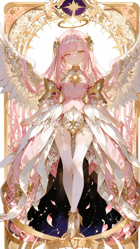 battlemage_neopresencia,,Outstanding Works,Slightly realistic, Excellent quality, Very beautiful, 超high resolution, high resolution,anime style,,Very delicate eyes and features. Tarot series style. Angel Cards. Anime drawing in the style of Tinkle, a cute ...