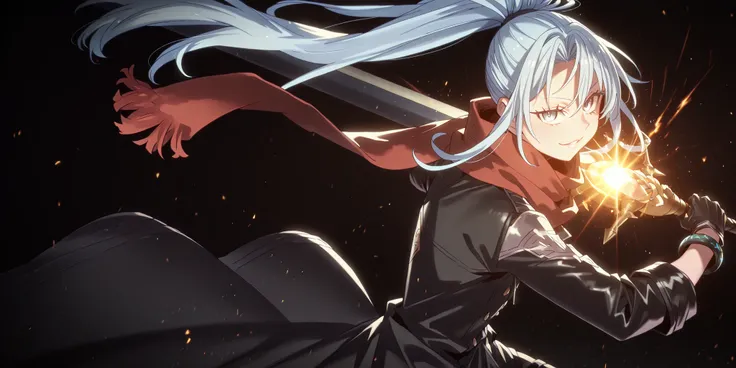 Short male character, young adolescent boy, around 1.50 meters tall, similar in height to Rimuru Tempest. Despite having a feminine and delicate appearance, the character is clearly male. He has the same face and hairstyle as Sylpha Langlis from Tensei Shi...