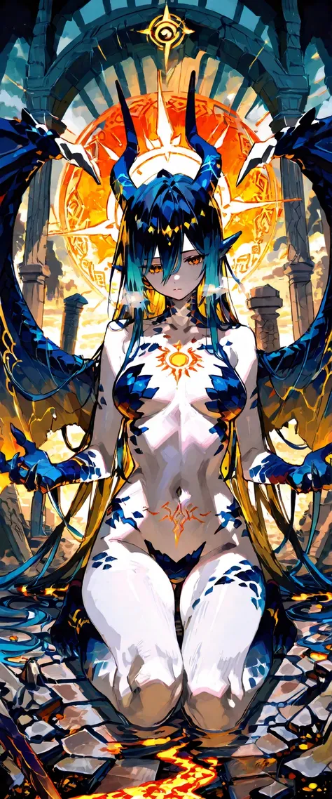 A high-fidelity modern anime-style illustration, combining the grounded form precision of LACK, the expressive posing of pako, the luminous tonal control of ASK, the architectural texture of Posuka Demizu, and the character sculpting of ReDrop. Balanced to...