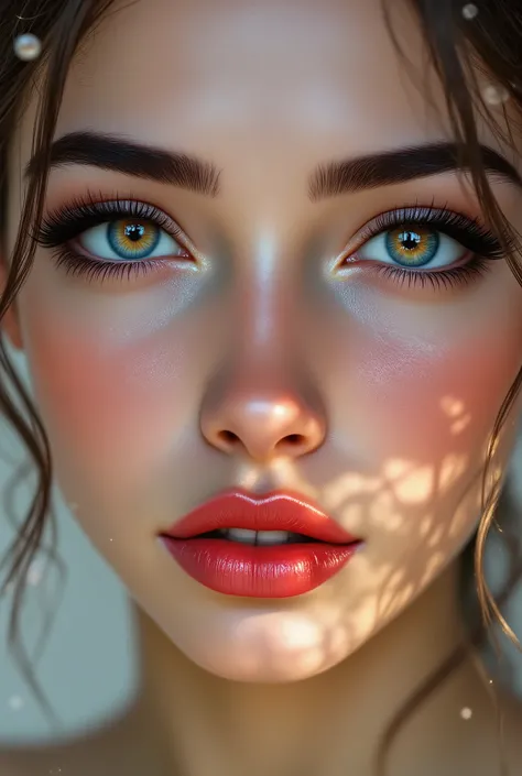 Realistic (photorealistic Realism), ((Ultra-realistic , ultra-high resolution)), ((Ultra-intricately detailed digital art)), professional photography, ((portrait)) a cute 1 Female, European, (ultra realistic texture details: velvety skin, hair),((sharp foc...