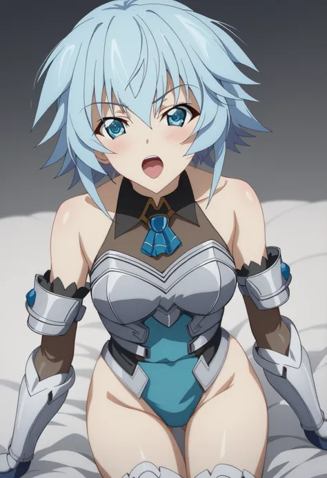 （（（ＳＦＷ、Highest quality、First Class Masterpiece、normal body 、32k、detailed face、super precise、Normal Hand、Highest）））、Char『Tatenashi Sarakishi/Salashiki Tatenashi』 、『Is -Infinite Stratos』、Beautiful girl、short hair、light blue hair、Slim、slender、super miniskirt ...