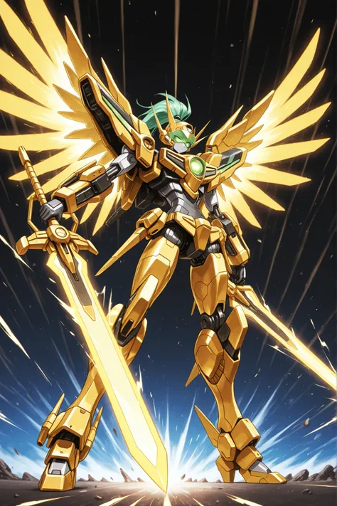 perspective, Massive Weapons,foot on the fixed table,SUNRISE STANCE, android,Highest Quality, masterpiece, Cartoon Like Production, anime style 、anatomically correct,Super Detailed,high resolution,slender,high quality、,score_9、score_8_up、score_7_up、Highest...