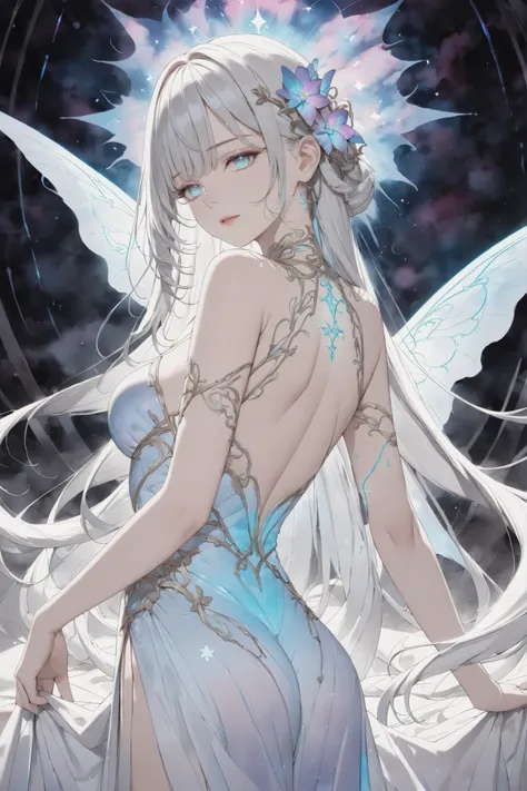 masterpiece, best quality, (luminescent:1.3), (ethereal beauty:1.2), intricate details, neon glow