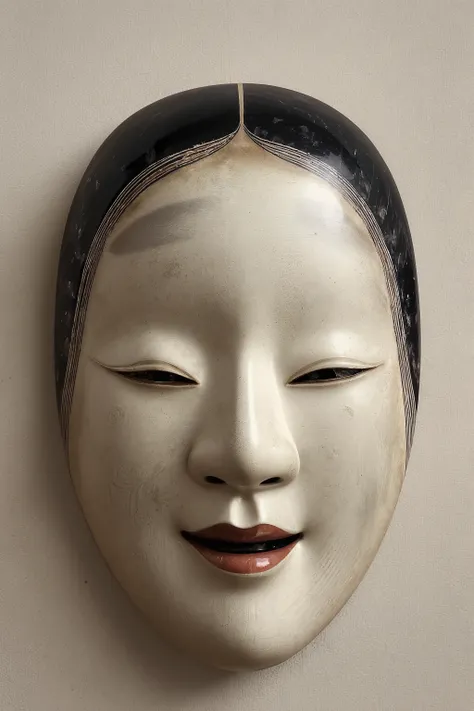 noh mask,simple background,nmw
