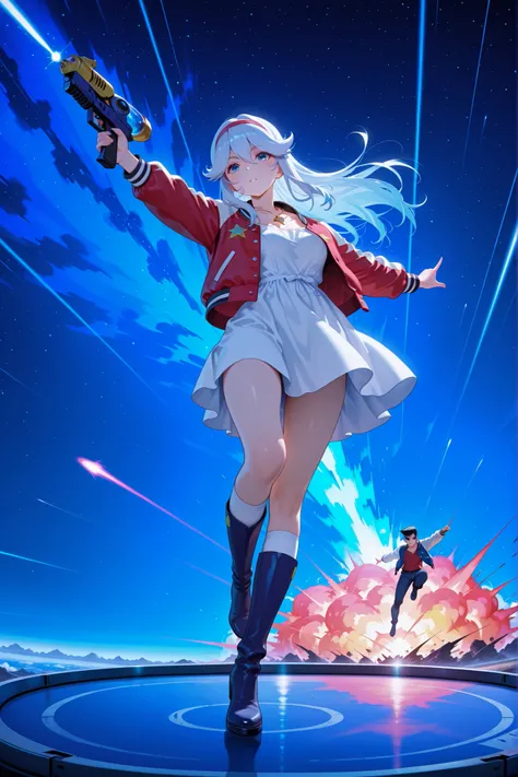 score_9, score_8_up, score_7_up, masterpiece, best quality, perfect facial features, highest resolution, 8k, amazing quality, detailed eyes, clear eyes, dynamic composition, dynamic pose, face clearly visible, whole body, low angle, 1girl 1man, two people,...