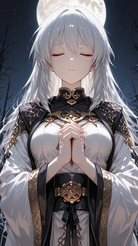 SFW, masterpiece, highest quality, Ultra High Quality, 40k, Beautiful and delicate girl, ((solo)), one girl, blown hair, long hair, blown eyes, thick eyebrows, small breasts, (detailed face), hawk inspired Ainu outfit with intricate blown and gold detailin...