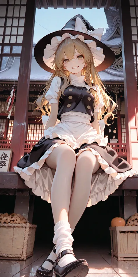 shrine, Fluorescent color, growing, Glossy effect, clear contours, bright color, high contrast, dark background, Digital Art、dynamic angle
Marisa Kirisame、、witch hat
Delicate,masterpiece,Highest Quality,detail,high resolution,high resolution,4K,8k,beautifu...