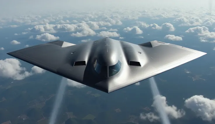 masterpiece, Highest Quality,(6th generation stealth fighter:1.5),Dark Silver,Around、there are countless autonomous drones swarming,( There is no vertical tail :2.0),( Flat aircraft like a manta ray without a vertical tail :1.5),( There are multiple drones...