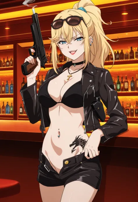 masterpiece,high quality,highres,8k,anime screencap,
1girl,blonde hair,long hair,ponytail,blue eyes,bare midriff,,jewelry,necklace,
(Character),score_9, score_8_up, score_7_up, very aesthetic, source_anime, detailed, high quality, beautiful, masterpiece, d...