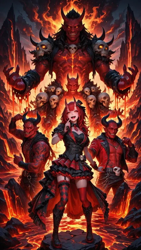 Lava,idol,skull,red Oni