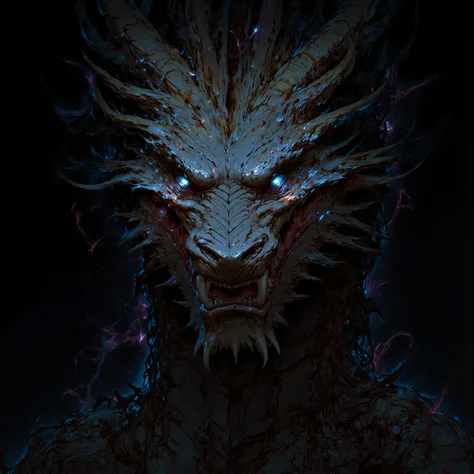 eyes of a dragon staring into the camera intensely