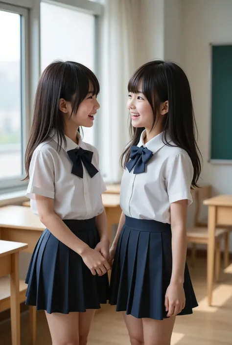 score_9, score_8_up, score_7_up,  (photorealistic:1.3), ultra detailed, realistic skin texture, realistic lighting, 8k, raw photo, highest quality, masterpiece, highest resolution, 2girl:1.3, very young girls, very cute girls, cutest girls in japan, 8 year...