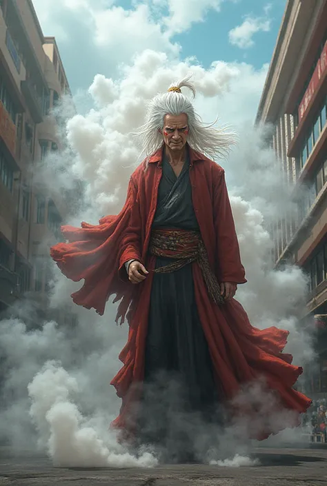 A burst of white smoke, thick and smelling like toads and adventure, dissipated right on the main esplanade of Plaza Norte. From among the fog emerged a imposing figure: long white hair tied in an infectious ponytail, red marks under their eyes! that misch...