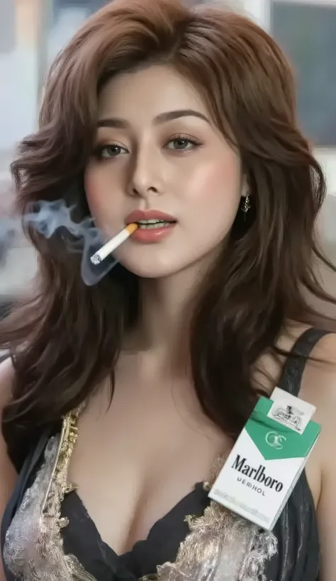 Professional close-up portrait of an attractive 40-year-old Japanese woman. ((((Norika Fujiwara)))))), ((Professional close-up of face)), (((((Ultra-high resolution, ultra-clear, super-resolution, high-resolution, ultra-realistic image of a green and white...